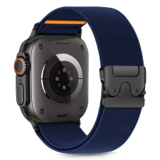 Tech-Protect Nylon Clasp szíj Apple Watch 44/45/46/49mm, navy okosóra kellék
