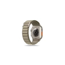 Tech-Protect Nylon szíj Apple Watch 42/44/45/49mm titanium / olive okosóra kellék