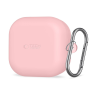 Tech-Protect Samsung Galaxy Buds 4 / 4 Pro tartó - pink szilikon karabinerrel