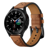 Tech-Protect Samsung Galaxy Watch 5 / 5 Pro 40 / 44 / 45 okosóra szíj - TECH-PROTECT Leather barna bőr szíj (20 mm szíj szélesség)