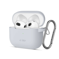 Tech-Protect Silicone Hook tok Apple AirPods 3 - szürke fülhallgató, fejhallgató tok