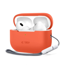 Tech-Protect Silicone tok Apple AirPods Pro 1 / 2 - narancs fülhallgató, fejhallgató tok