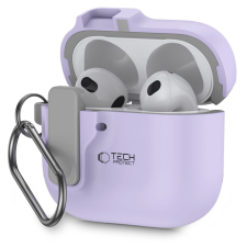 Tech-Protect Slim Hook tok AirPods 4-hez - lila fülhallgató, fejhallgató tok
