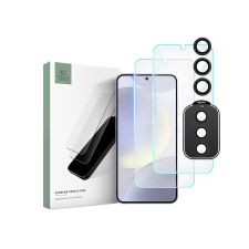 Tech-Protect Supreme Set Samsung Galaxy S24 üveg képernyővédő fólia + hátsó kameralencse védőüveg mobiltelefon kellék