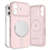 Tech-Protect szilikon MagSafe iPhone 17 készülékhez tok rózsaszín gyöngy