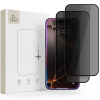 Tech-Protect Tech-Protect Glass Spy+ Apple iPhone 18 Pro Max kijelzővédő üvegfólia, betekintésgátló, privacy, fekete (2db)