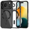 Tech-Protect Telefontok iPhone 17 Pro - Tech-Protect Magflex - MagSafe kompatibilis átlátszó hátlap tok, fekete szilikon kerettel