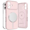 Tech-Protect Telefontok iPhone 17 - TECH-PROTECT SILICONE MAGSAFE púder pink hátlap tok