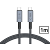 Tech-Protect USB Type-C - USB Type-C adat- és töltőkábel - Tech-Protect Ultraboost USB 4.0 / 8K / 40 Gbps / PD240 Cable - 240W - szürke