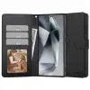 Tech-Protect Wallet könyv tok Samsung Galaxy S25, fekete