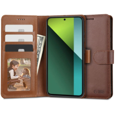 Tech-Protect Wallet könyv tok Xiaomi Redmi Note 13 Pro 5G / Poco X6 5G, barna tok és táska