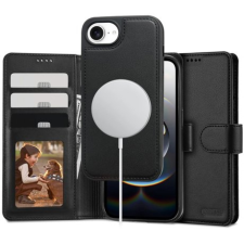 Tech-Protect Wallet MagSafe könyv tok iPhone 16e, fekete tok és táska