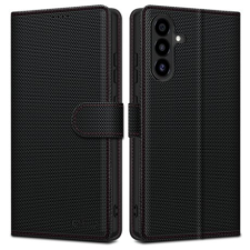 Tech-Protect Wallet RS könyv tok Samsung Galaxy A56 5G, fekete tok és táska