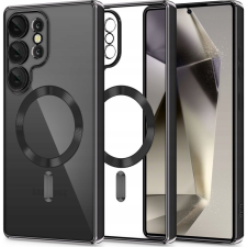 Tech-Protect ZONE Magflex Magsafe hátlaptok Samsung Galaxy S25 Ultra fekete-átlátszó (5906302360048) tok és táska