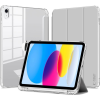 Tech-Protect ZONE TP SC Pen Holder Hybrid Smart Case mappa tok közepesen ütésálló érintőceruza tartó érintőceruza nélkül színes átlátszó hátlap Apple iPad 10.9 (2022) szürke (5906302310210)