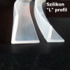 Tech Szilikon L profil vízvető tömítés, tömítő szalag 12x12 mm 1 méter hosszú szalag