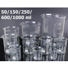 Tech Üveg mérőpohár készlet 5 darabos készlet 50/150/250/600/1000 ml laboratóriumi vagy konyhai használatra