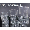 Tech Üveg mérőpohár készlet 5 darabos készlet 5/10/25/50/100 ml laboratóriumi vagy konyhai használatra