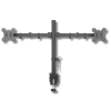 Techly 027514 13"-27" LCD TV/Monitor asztali tartó kar 2 monitorhoz Fekete (027514)