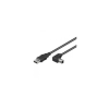 Techly 2.0m USB 2.0 A/B M USB kábel 2 M USB A USB B Fekete (ICOC-U-AB-20-ANG)