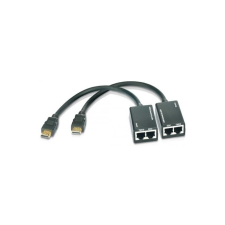 Techly HDMI Extender mit eingebautem Kabel, 30m (IDATA-EXT-E30D) kábel és adapter