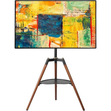 Techly ICA-TR58 TV tartókeret 165,1 cm (65") Fekete, Fa (TLY_368239) tv állvány és fali konzol