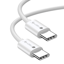 Techly ICOC-MU4-40G240W1 USB-C apa - USB-C apa - Fehér (1m) kábel és adapter