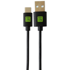 Techly ICOC MUSB20-CMAM01T USB kábel 0,1 M USB 2.0 USB A USB C Fekete (ICOC-MUSB20-CMAM01T) kábel és adapter