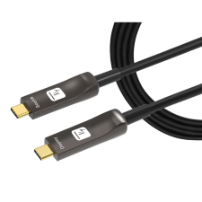 Techly ICOC-U3C-HY-015 USB-C apa - USB-C apa - Fekete (15m) kábel és adapter