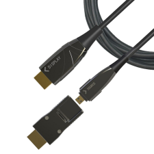 Techly Micro HDMI / HDMI - HDMI 2.0 Optikai Kábel 20m - Fekete kábel és adapter