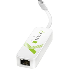 Techly USB 3.1 Typ C RJ45 10/100/1000 Adapter, weiß (IADAP-USB31-ETGIGA3) kábel és adapter