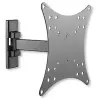 Techly Wall Mount for TV LCD LED 23-42" inclinable 2 black slats