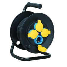 Technik Industrial Kábeldob 4-er 50m 1,5mm2 H07RN-F (IP44) 16A hosszabbító, elosztó
