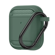 TECHSUIT AirPods 1/AirPods 2 tok – Techsuit Carbon Silicone – zöld fülhallgató, fejhallgató tok
