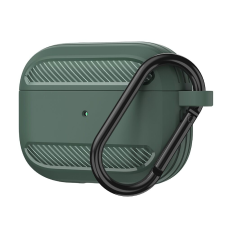 TECHSUIT AirPods Pro 1 / AirPods Pro 2 burkolat - Techsuit Carbon Silicone - Zöld fülhallgató, fejhallgató tok