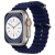 TECHSUIT Apple Watch 6 / 7 / 8 / 9 / SE / SE 2 okosóra szíj, szilikon, sötétkék, 38/40/41mm, Techsuit