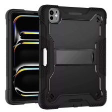 TECHSUIT IPad Pro 13 (2024) tok + fólia - Techsuit Rugged TabShell - fekete tablet tok