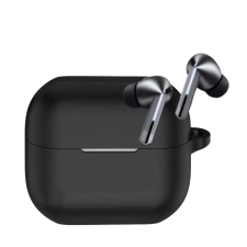 TECHSUIT Samsung Galaxy Buds 3 / 3 Pro tok - Techsuit szilikon tok - fekete fülhallgató, fejhallgató tok