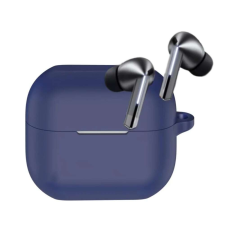 TECHSUIT Samsung Galaxy Buds 3 / 3 Pro tok - Techsuit szilikon tok - sötétkék fülhallgató, fejhallgató tok