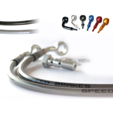 TECNIUM SPEEDBRAKES Első Féktömlők Inox/Alu Banjo Yamaha RD 250-hez egyéb motorkerékpár alkatrész