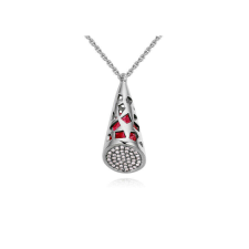 Tectum nyaklánc - piros- Swarovski kristályos nyaklánc
