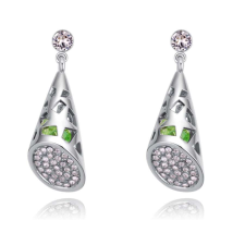 Tectum - zöld - Swarovski kristályos fülbevaló fülbevaló