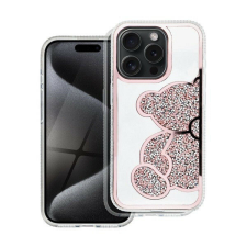 Teddy Bear iPhone 11 csillogó köves tok, rózsaszín tok és táska