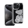 Teddy Bear iPhone 13 csillogó köves tok, ezüst