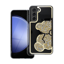 Teddy Bear Samsung Galaxy A25 5G csillogó köves tok, arany tok és táska