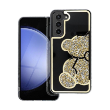 Teddy Bear Samsung Galaxy A25 5G csillogó köves tok, arany tok és táska