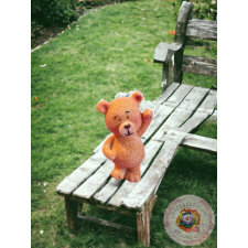 Teddy maci integet dekorációs kellék