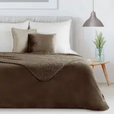 Tedy kétoldalas puha takaró Sötétbarna 150x200 cm lakástextília