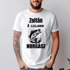TeeInBlue A legjobb motoros póló névvel Póló / fehér / S ajándéktárgy