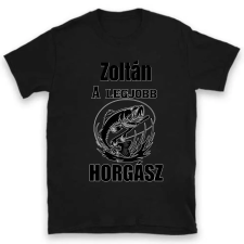 TeeInBlue A legjobb motoros póló névvel Póló / fekete / S ajándéktárgy